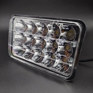 UNIDAD CUADRADA 5in CON 15 HIPER-LEDS DE 3W C/U PAR