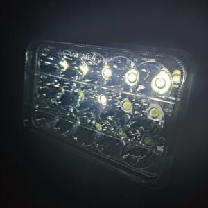 UNIDAD CUADRADA 5in CON 15 HIPER-LEDS DE 3W C/U PAR (PAR)