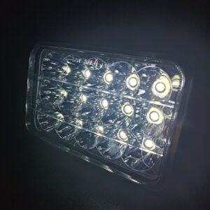 UNIDAD CUADRADA 5in CON 15 HIPER-LEDS DE 3W C/U PAR (PAR)
