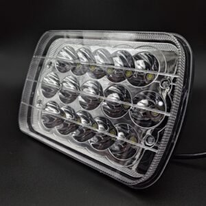 UNIDAD CUADRADA 7in CON 15 HIPER-LEDS DE 3W C/U PAR