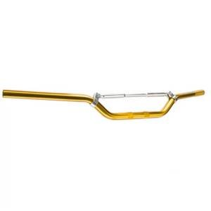 MANUBRIO DE ALUMINIO CON BARRA ESTABILIZADORA DE 71X18 DORADO