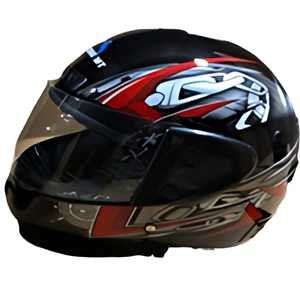 CASCO PARA MOTOCICLISTA ECONÓMICO CARBÓN MEDIANO