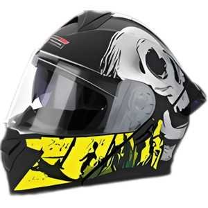 CASCO PARA MOTOCICLISTA DESMONTABLE CON DISEÑO MEDIANO