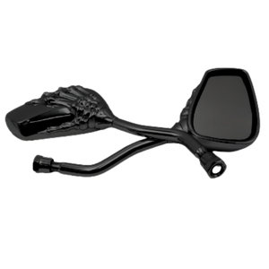 ESPEJO UNIVERSAL PARA MOTO CALAVERA NEGRA