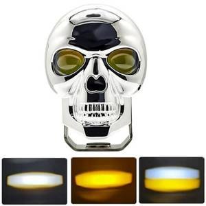 FARO CALAVERA PLATA C/5 FUNCIONES BICOLOR BLANCO / AMARILLO
