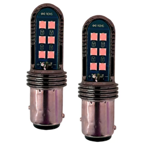 FOCO 1034 CON 12 HIPER LEDS FIJO Y ESTROBO ROJO