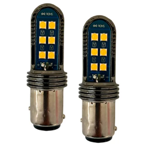 FOCO 1034 CON 12 HIPER LEDS FIJO Y ESTROBO AMBAR