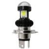 FOCO DE LED PARA MOTO CON DOBLE LUPA ALTA Y BAJA H4