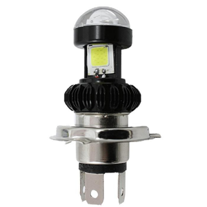 FOCO DE LED PARA MOTO CON DOBLE LUPA ALTA Y BAJA H4