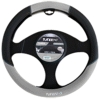 FUNDA PARA VOLANTE NEGRA MEDIANA DE 38 CM CON PUNTITOS GRIS