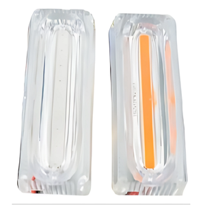 ESTROBO DE  LEDS DOBLE CON PROBADOR AMBAR, FUNCIÓN FIJA Y ESTROBO COB"
