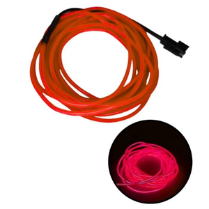 HILO DE LUZ NEÓN DE 3 M C/FUNCION AUDIO-RITMICO ROJO