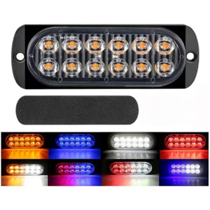 ESTROBO CON 12 LEDS Y 16 FUNCIONES ROJO /AZUL