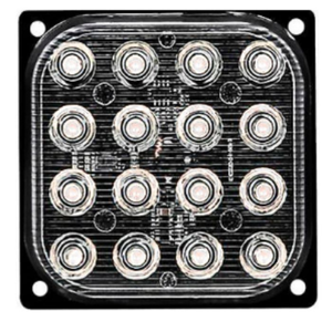 ESTROBO CON 16 LEDS Y FUNCIONES BLANCO