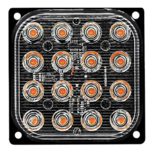 ESTROBO CON 16 LEDS Y FUNCIONES AMBAR