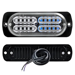 ESTROBO CON 20 LEDS Y 16 FUNCIONES BLANCO / AZUL.