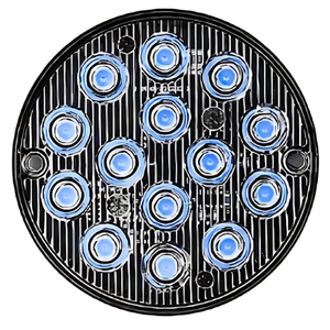 ESTROBO REDONDO CON 14 LEDS Y FUNCIONES AZUL