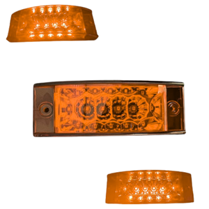 PLAFON RECTANGULAR CON 16 LEDS AMBAR