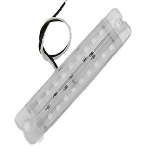 PLAFON RECTANGULAR   CON 18 LEDS BLANCO 10 X 2.1 CM CON LUZ FIJA. 10 PIEZAS POR BOLSA.