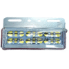 PLAFON CUADRADO 36 LEDS CON GEL MULTIFUNCIONES 10-30V VERDE