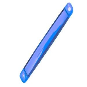 PLAFON OVALADO CON 9 LEDS TIPO GEL DE PLASTICO CON FUNCIONES DE LUZ FIJA  AZUL 10 X 1.6 CM X 1.6 CM. 10 PIEZAS POR BOLSA