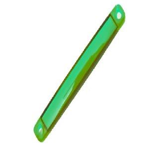 PLAFON OVALADO CON 9 LEDS TIPO GEL DE PLASTICO CON FUNCIONES DE LUZ FIJA VERDE 10 X 1.6 CM X 1.6 CM. 10 PIEZAS POR BOLSA