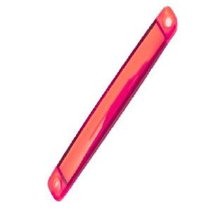 PLAFON OVALADO CON 9 LEDS TIPO GEL DE PLASTICO CON FUNCIONES DE LUZ FIJA ROJO 10 X 1.6 CM X 1.6 CM. 10 PIEZAS POR BOLSA.