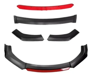 LIP DELANTERO UNIVERSAL 4 PIEZAS COLOR ROJO PAQUETE 10 JUEGOS