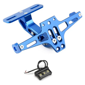 MA-M202B PORTA PLACA 16X20CM PARA MOTO C/LUZ AZUL