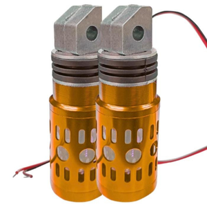 PEDAL PARA MOTO DE ALUMINIO PERFORADO RGB NARANJA