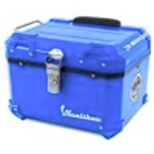 PORTA EQUIPAJE PARA MOTOS DE 30L METALICA AZUL