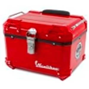 PORTA EQUIPAJE PARA MOTOS DE 30L METALICA ROJO