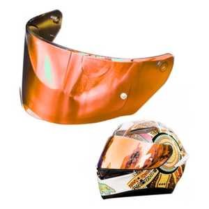 VISOR PARA CASCO DE MOTOCICLISTA PI 30 NARANJA