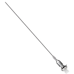 ANTENA CROMADA PARA C.B. CON IMÁN 2 SECCIONES CON RESORTE.