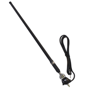 ANTENA DE HULE UNIVERSAL TODA NEGRA