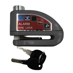 CANDADO PARA DISCO DE MOTO CON ALARMA NEGRO