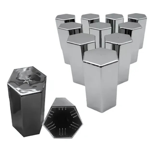 CAPUCHÓN PLÁSTICO CROMADO HEXAGONAL A PRESION