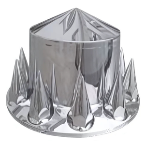 COPA ALTA CROMADO PARA RIN DE CAMIÓN CON 10 CAPUCHONES DE PICO. 59 CM.