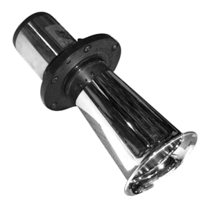 CORNETA ELÉCTRICA TIPO CARCACHA CROMADA DE 23 CM