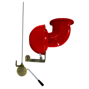 CLAXON DE TORO ROJO GRANDE CON CHICOTE