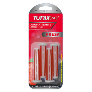 DESODORANTE TIPO CLIP PARA VENTILADOR  4PZAS FRESA