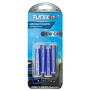 DESODORANTE TIPO CLIP PARA VENTILADOR  4PZAS NEW CAR