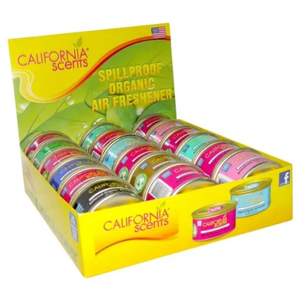 DESODORANTE CALIFORNIA SCENTS EN LATA EXHIBIDOR CON 18 PIEZAS SURTIDO