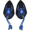 ESPEJO UNIVERSAL PARA MOTO MANO ARAÑA AZUL