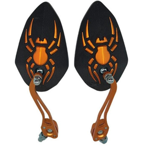 ESPEJO UNIVERSAL PARA MOTO MANO ARAÑA NARANJA
