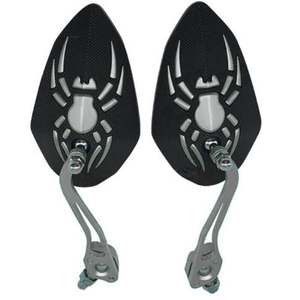 ESPEJO UNIVERSAL PARA MOTO MANO ARAÑA PLATA