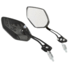 ESPEJO UNIVERSAL PARA MOTO FLAMAS NEGRA