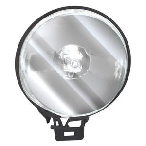 FARO REDONDO CHICO DE HALÓGENO TIPO ZETA CON CARCASA METÁLICA NEGRA (PAR) BLANCO