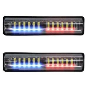 FARO C/ 10 HIPER LEDS, LUPA Y FUNCION DE ESTROBO AZUL-ROJO