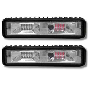 FARO 16 LEDS,48W,ESTROBO, CARCASA DE METAL LUZ AZUL Y ROJO